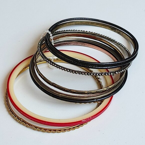 BRACELET AND BANGLES LOT of Jewelry 24 Pieces - Picture 4 of 12